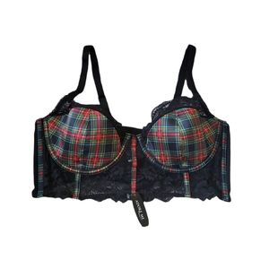Plaid Underwire Bralette